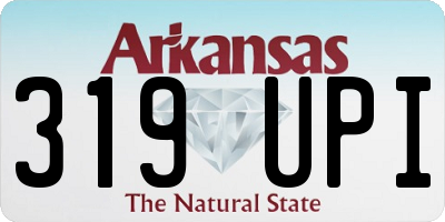 AR license plate 319UPI