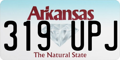 AR license plate 319UPJ