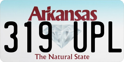 AR license plate 319UPL