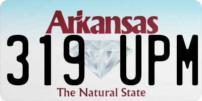 AR license plate 319UPM