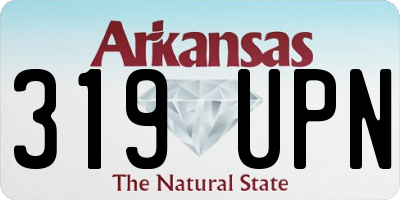 AR license plate 319UPN