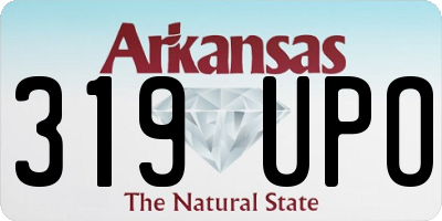 AR license plate 319UPO
