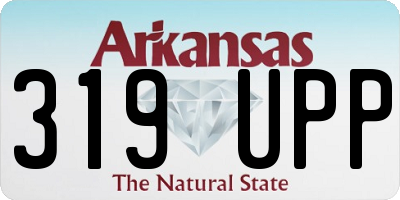 AR license plate 319UPP