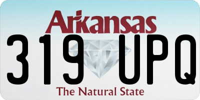 AR license plate 319UPQ