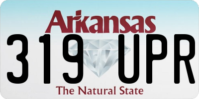 AR license plate 319UPR