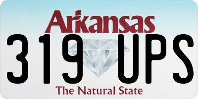 AR license plate 319UPS