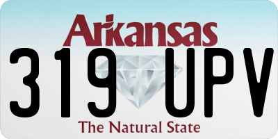 AR license plate 319UPV