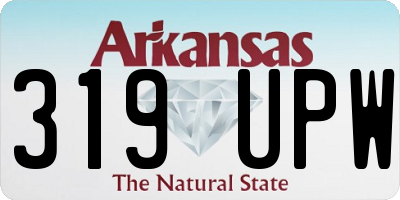 AR license plate 319UPW