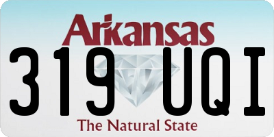 AR license plate 319UQI