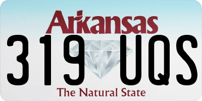 AR license plate 319UQS