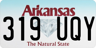AR license plate 319UQY