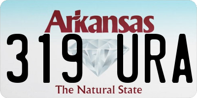 AR license plate 319URA