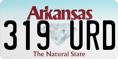 AR license plate 319URD