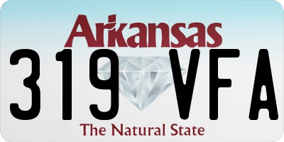 AR license plate 319VFA