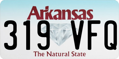 AR license plate 319VFQ