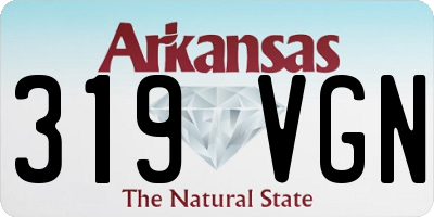 AR license plate 319VGN