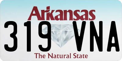 AR license plate 319VNA