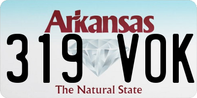 AR license plate 319VOK