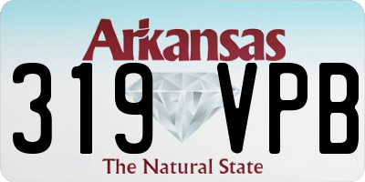 AR license plate 319VPB