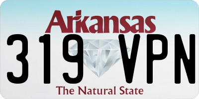 AR license plate 319VPN