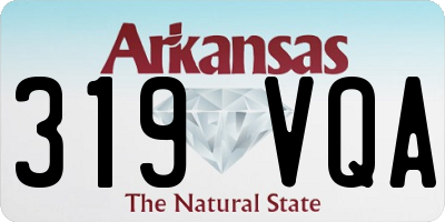 AR license plate 319VQA