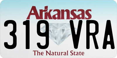 AR license plate 319VRA