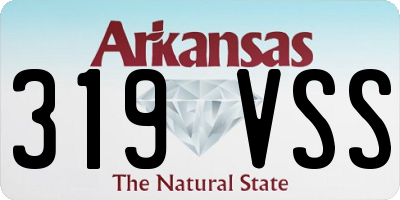 AR license plate 319VSS