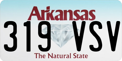 AR license plate 319VSV