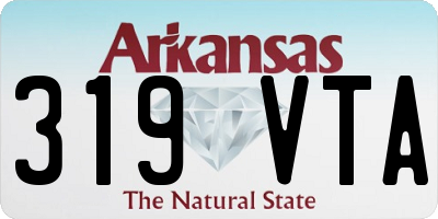 AR license plate 319VTA