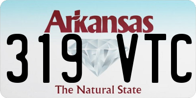 AR license plate 319VTC