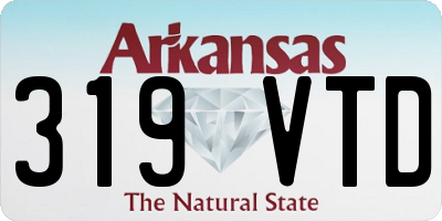 AR license plate 319VTD