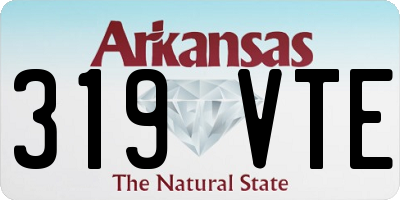 AR license plate 319VTE