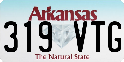 AR license plate 319VTG