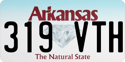 AR license plate 319VTH