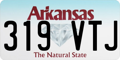 AR license plate 319VTJ