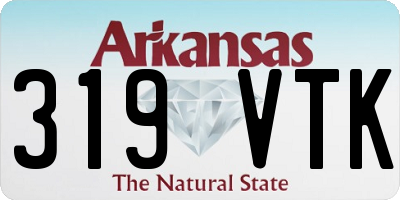 AR license plate 319VTK