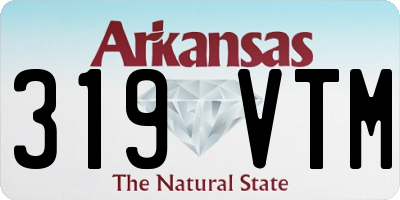 AR license plate 319VTM