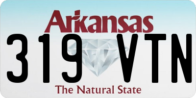 AR license plate 319VTN
