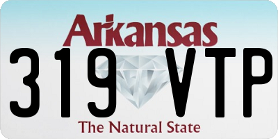 AR license plate 319VTP