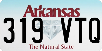 AR license plate 319VTQ