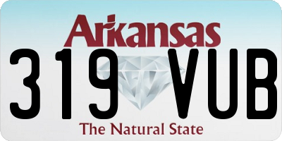 AR license plate 319VUB