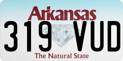 AR license plate 319VUD