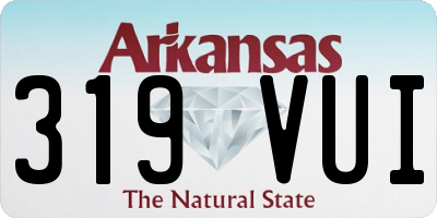AR license plate 319VUI