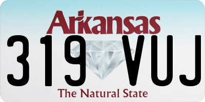 AR license plate 319VUJ