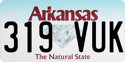 AR license plate 319VUK