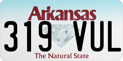 AR license plate 319VUL