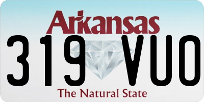AR license plate 319VUO