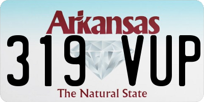 AR license plate 319VUP
