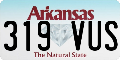 AR license plate 319VUS