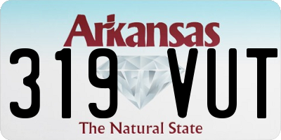AR license plate 319VUT